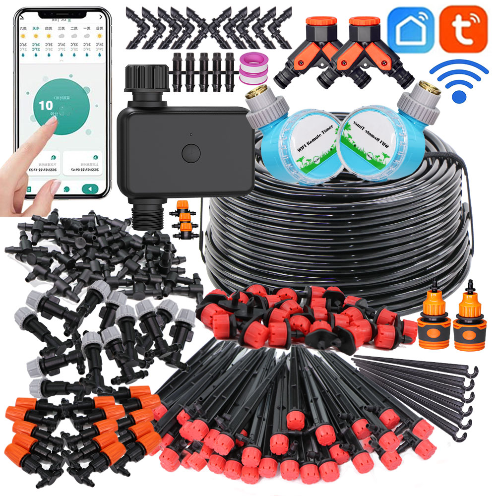 Yoocaa Smart Garden - 30-50M Slim Tuinbewateringssysteem Verstelbare Druppelaar Misting