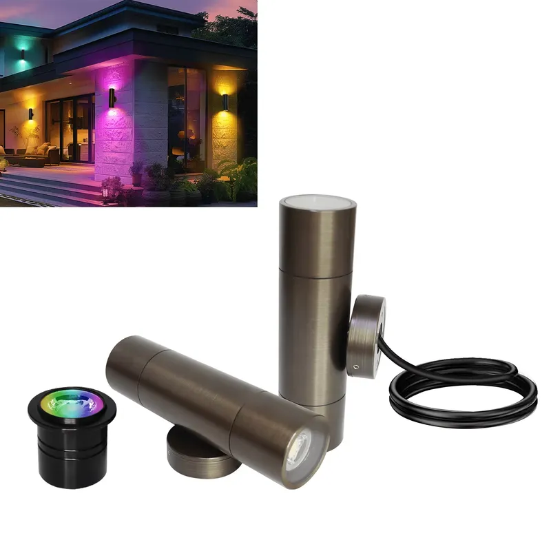 Smart Garden Is - Duurzame messing buiten LED wandlamp IP65