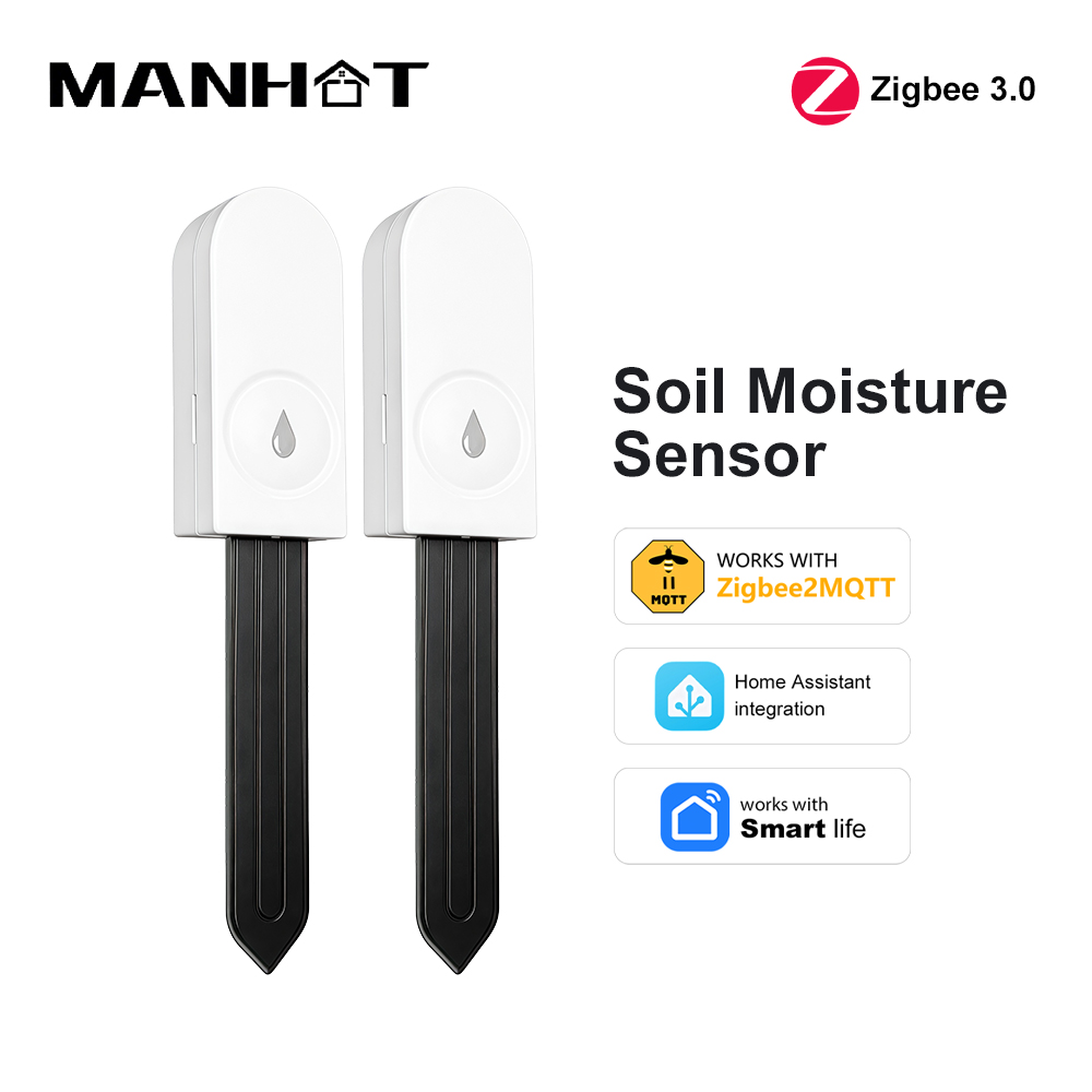 Smart Garden Sensors - Zigbee 3.0 Bodemvochtsensor Temperatuur- en vochtigheidsthermohygrometer