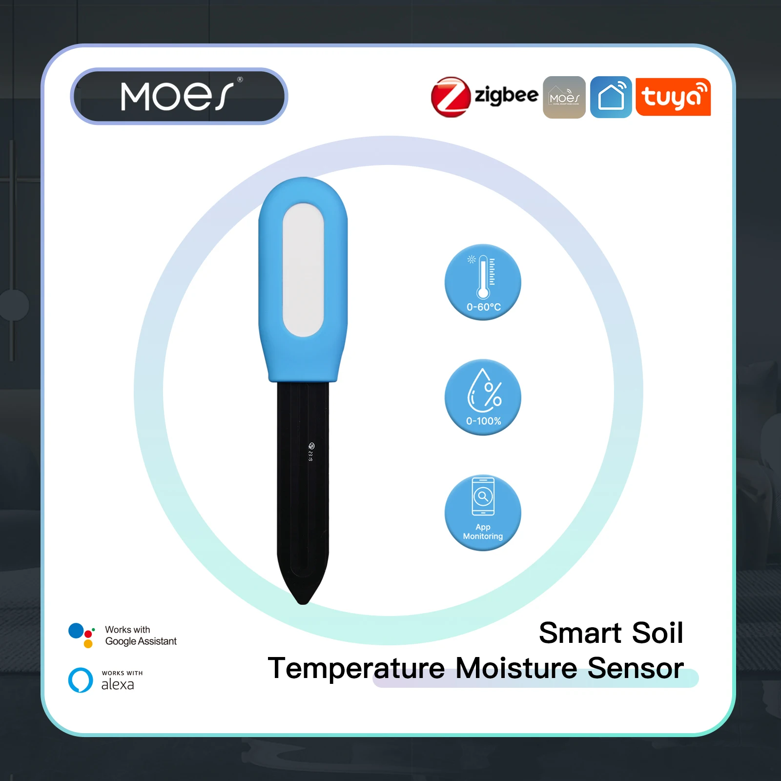 Smart Garden Sensors - Moes Slimme Zigbee Bodemtemperatuur Meter Vocht