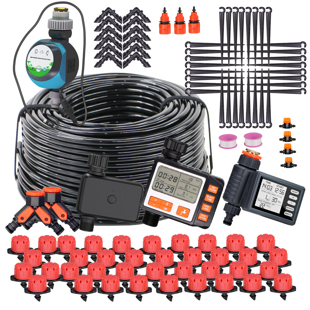 Yoocaa Smart Garden - 50-5M 1/4 ''Verstelbare Druppelaars Automatische Bewateringsset