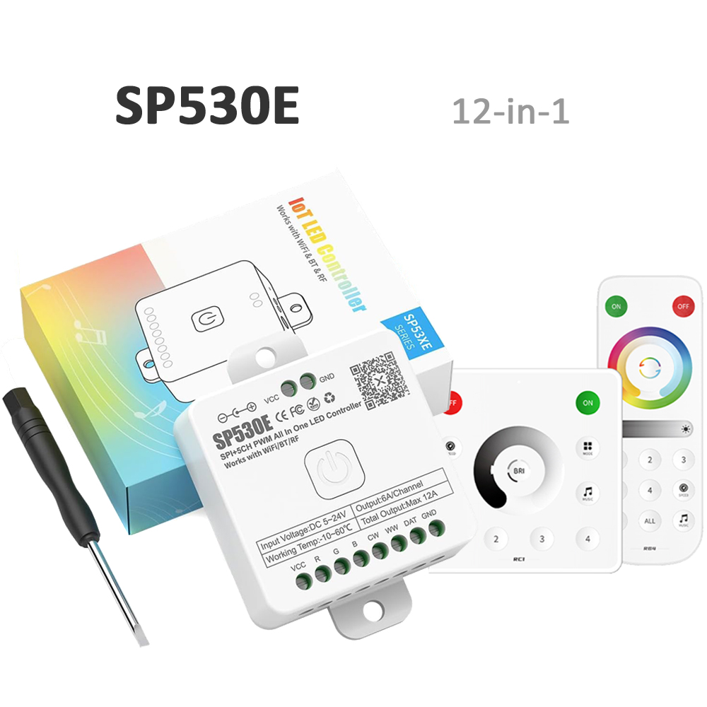 Smart Garden Light Controller - SP530E Wifi Bluetooth LED-controller RF 5V