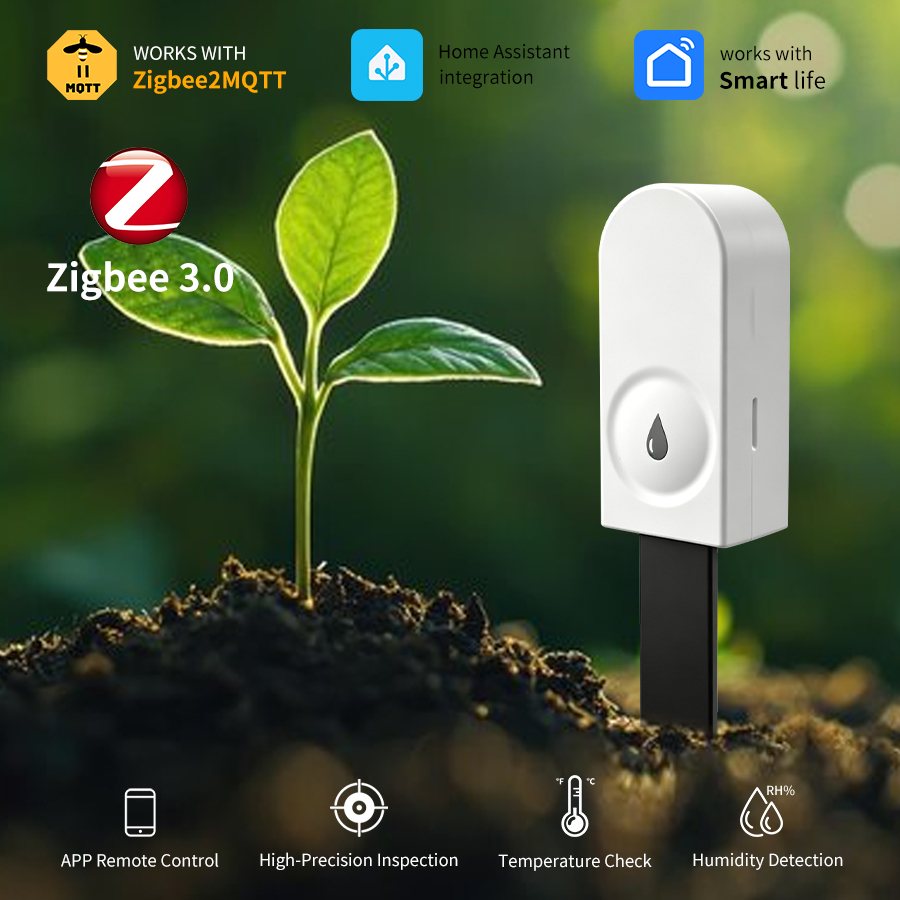 Smart Garden Sensors - Slimme Zigbee 3.0 Bodemtester Vochtigheids- en