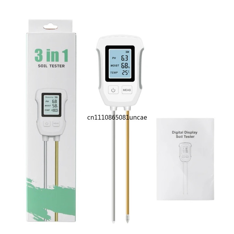 Soil Test Digital - Digitale 3-in-1 bodemtester PH temperatuur-vochtigheidsmeter voor