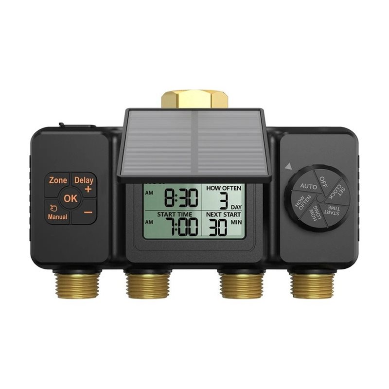 Smart Garden Tap Timer - PHFU-Solar Irrigatietimer Automatisch irrigatiesysteem 4-zone slimme