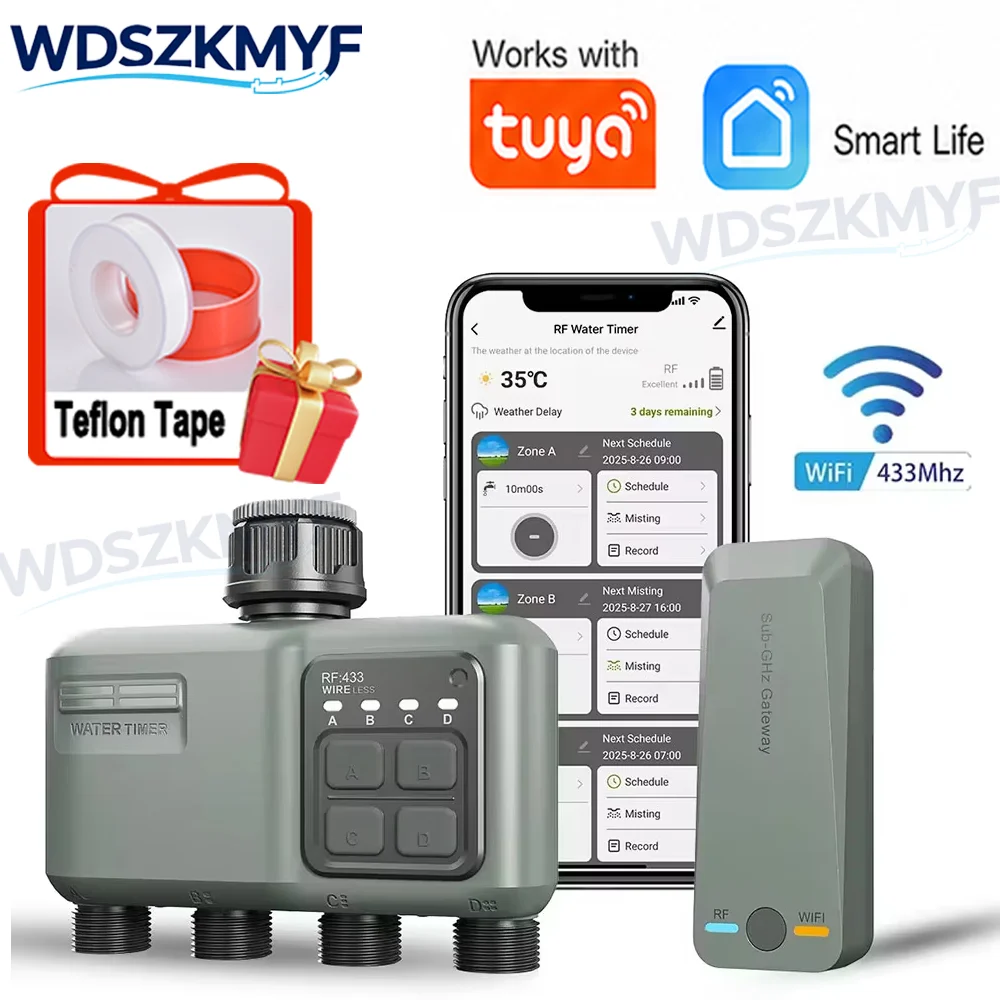 Gardena Smart Irrigation Control - WiFi RF433 Smart Garden Sprinkler Watertimer