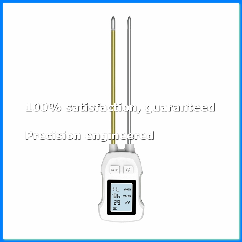 Soil Test Digital - 3-in-1 Bodemvochtmeter, Digitale Plantvochtmeter voor Temperatuur/Bodemvocht/PH-meter,