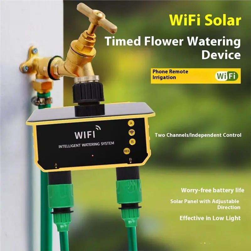 1/2 Uitgangen WIFI Zonne-irrig - Smart Garden Tap Timer recensie en prijs