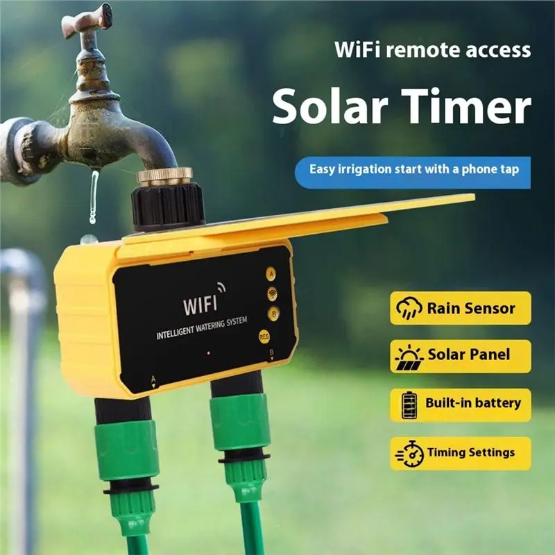 1/2 Uitgangen WIFI Zonne-irrig - Smart Garden Tap Timer recensie en prijs
