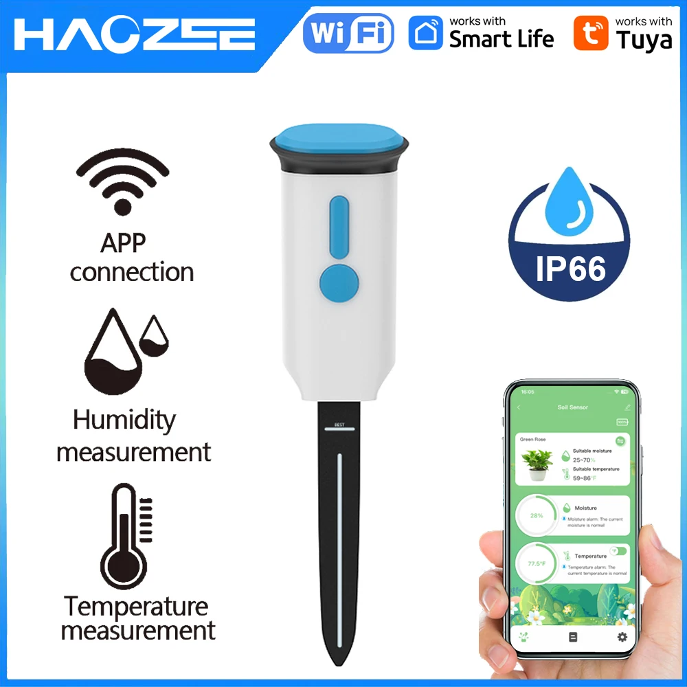 Haozee Tuya Smart WiFi Bodemvo - Smart Garden Sensors recensie en prijs