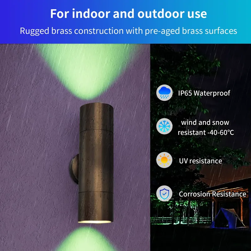 Duurzame messing buiten LED wa - Smart Garden Is recensie en prijs