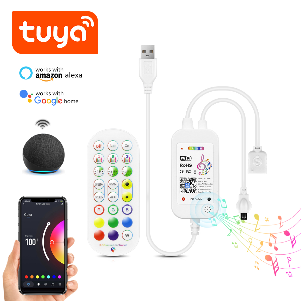 Dc 5V Tuya App Wifi Led Rgb Co - Smart Garden Light Controller recensie en prijs