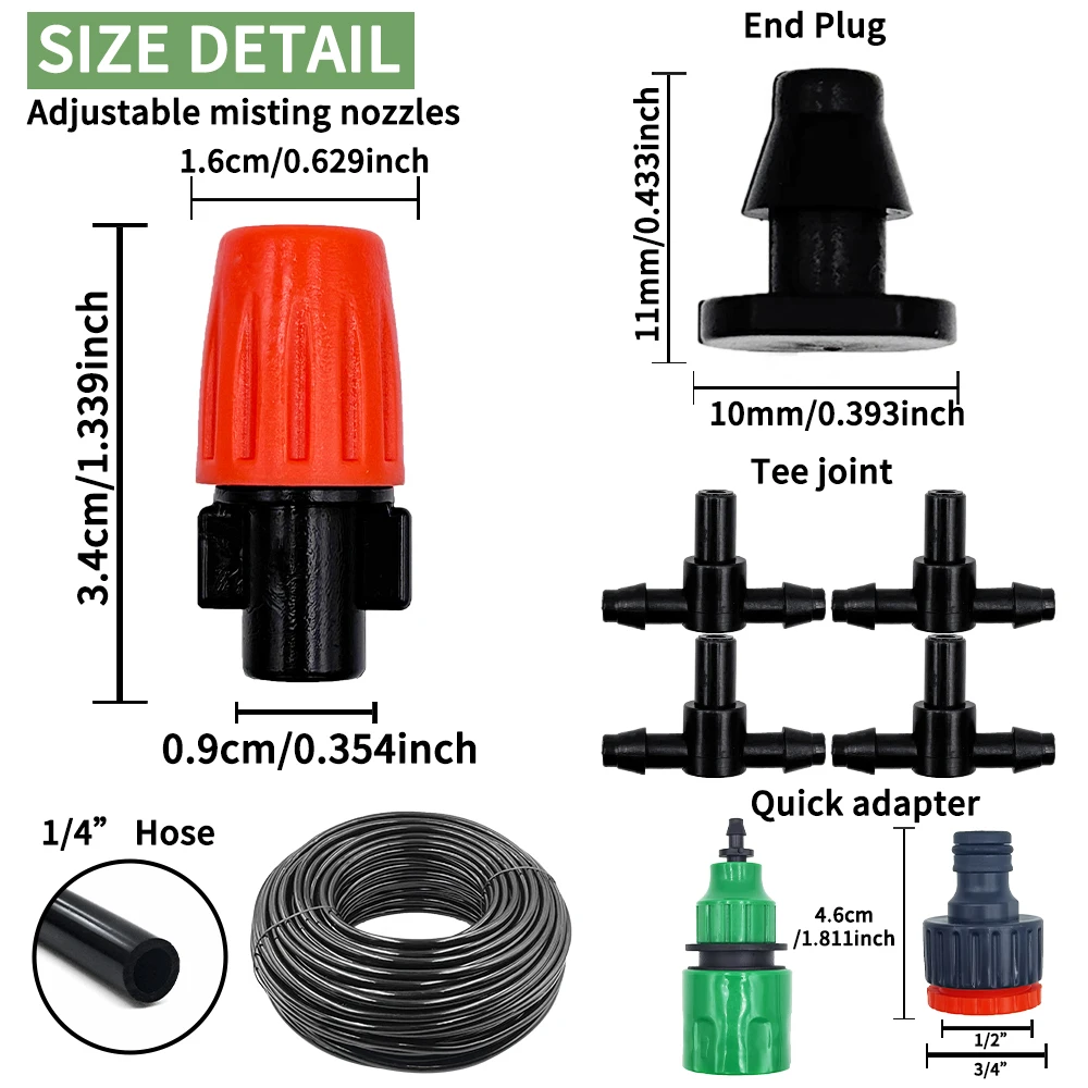 Fog Nozzles Irrigatie Kit 5M-2 - Yoocaa Smart Garden recensie en prijs