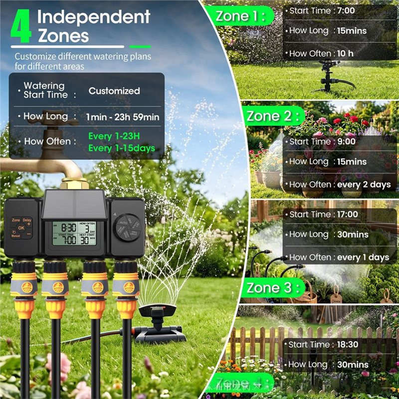 B97A-BSP3/4 Zonne-irrigatietim - Smart Garden Tap Timer recensie en prijs