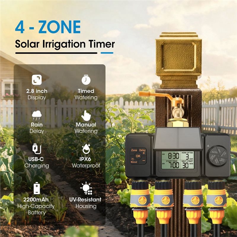 B97A-BSP3/4 Zonne-irrigatietim - Smart Garden Tap Timer recensie en prijs