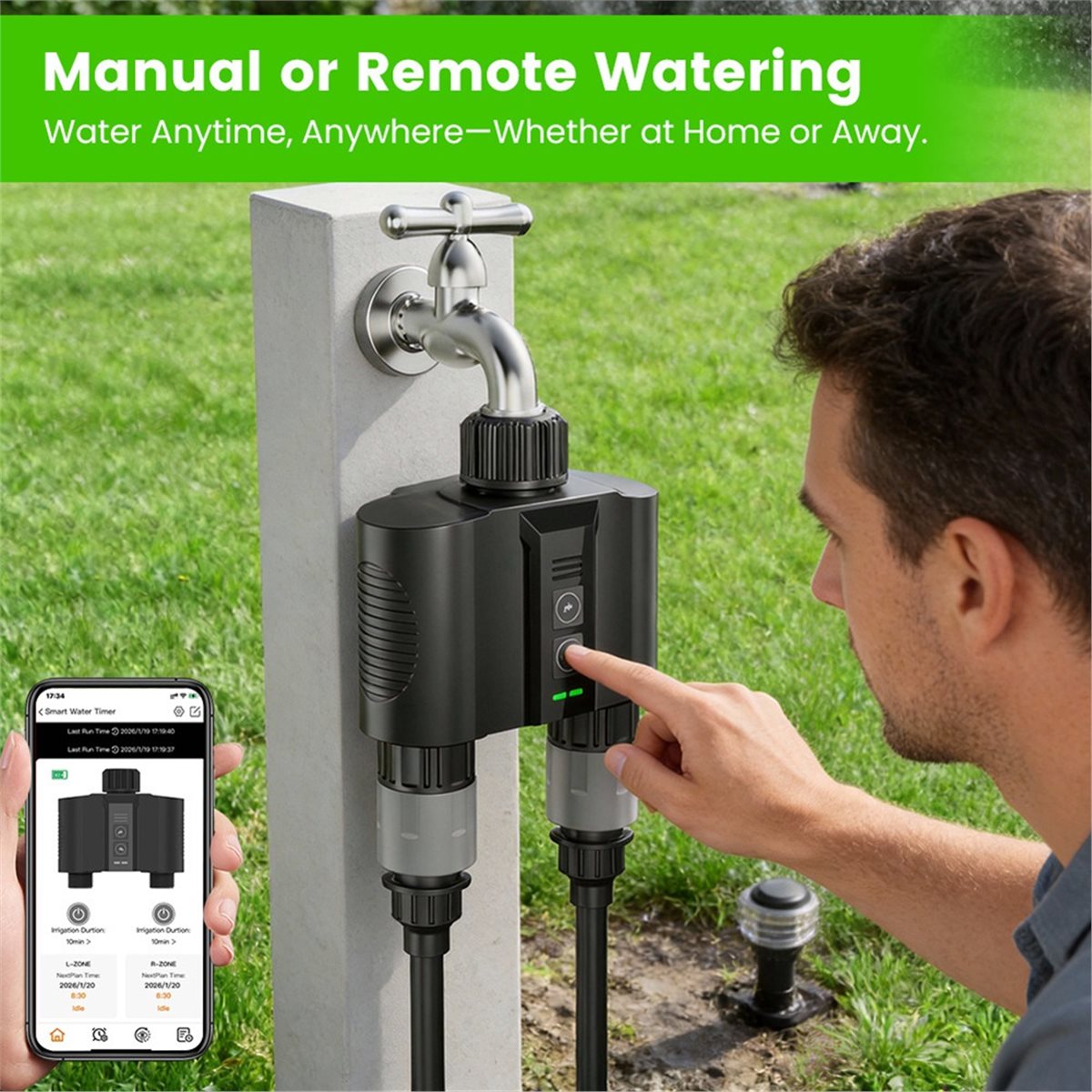 Y17A 1 Set WiFi Water Timer vo - Smart Garden Is recensie en prijs