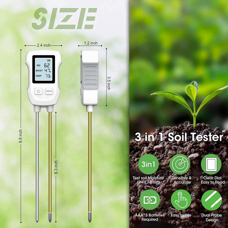 3-in-1 Bodemvochtmeter, Digita - Soil Test Digital recensie en prijs